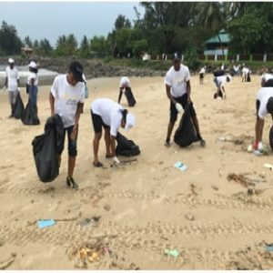 Partnership with GIVANAS Foundation for a beach clean-up Exercise