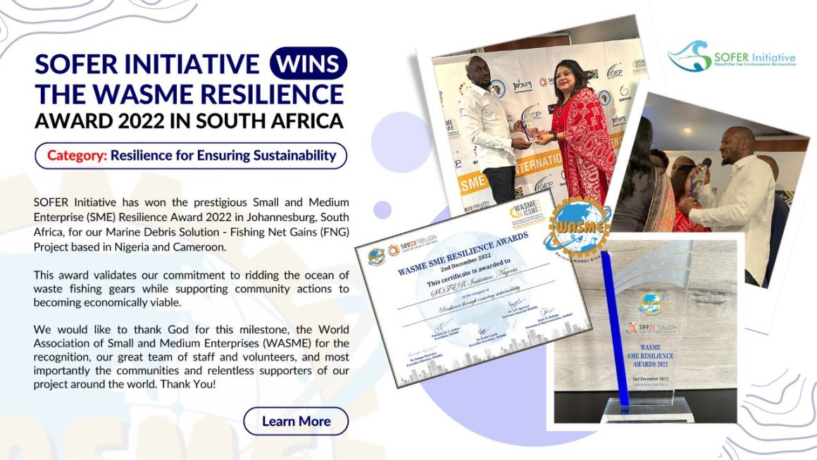 SOFER Initiative wins the WASME Resilience Award 2022 in South Africa